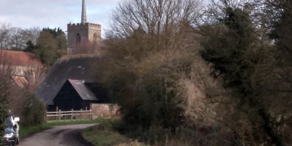 Standon Church from Mill Lane